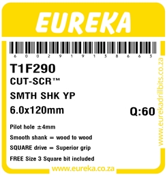 T1F290 - Cut Screw -T1F290_Label_T